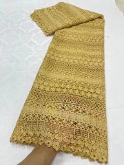 High Quality White African Cord Lace Fabric swiss Guipure Lace Cloth For Nigerian Wedding Party Dresses Sewing