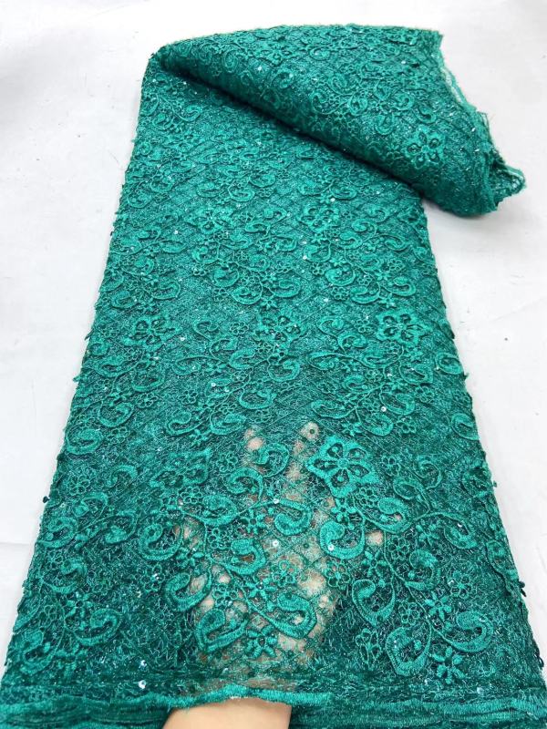 Fast shipping handmade 3d flowers fabric 5 yards french embroidery tulle net lace for dress bridal