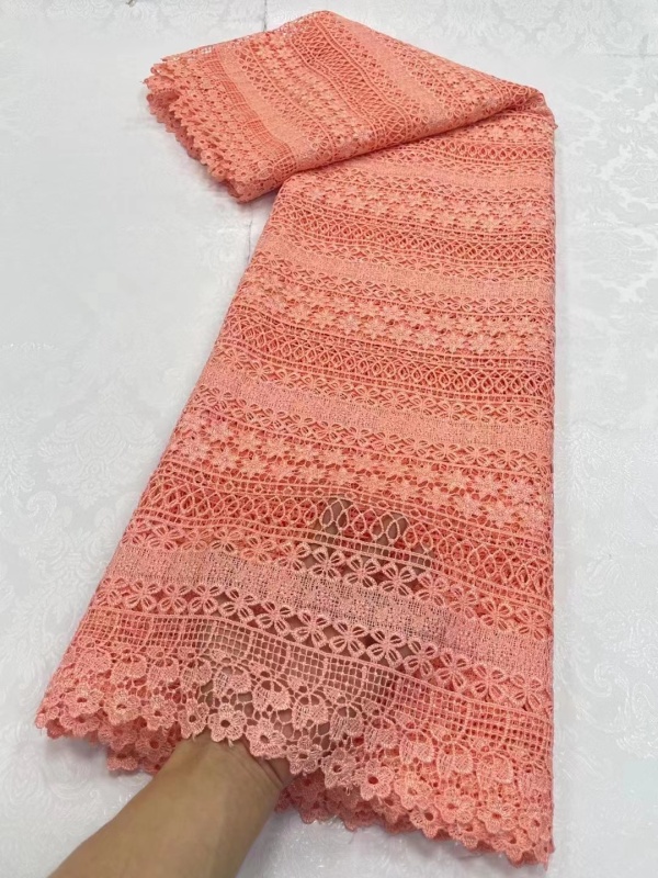 High Quality White African Cord Lace Fabric swiss Guipure Lace Cloth For Nigerian Wedding Party Dresses Sewing