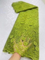 Smeeda yellow cord lace embroidery guipure cotton lace