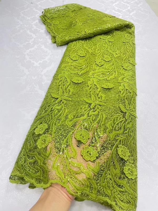 Smeeda yellow cord lace embroidery guipure cotton lace