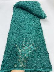 Custom cheap wholesale 3D flower competitive price embroidery lace fabric for clothing material
