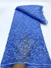 Fast shipping handmade 3d flowers fabric 5 yards french embroidery tulle net lace for dress bridal