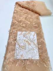 European style sequins embroidered wedding high density lace dress