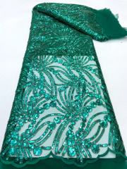shiny hot sale sequined lace fabric for dresses