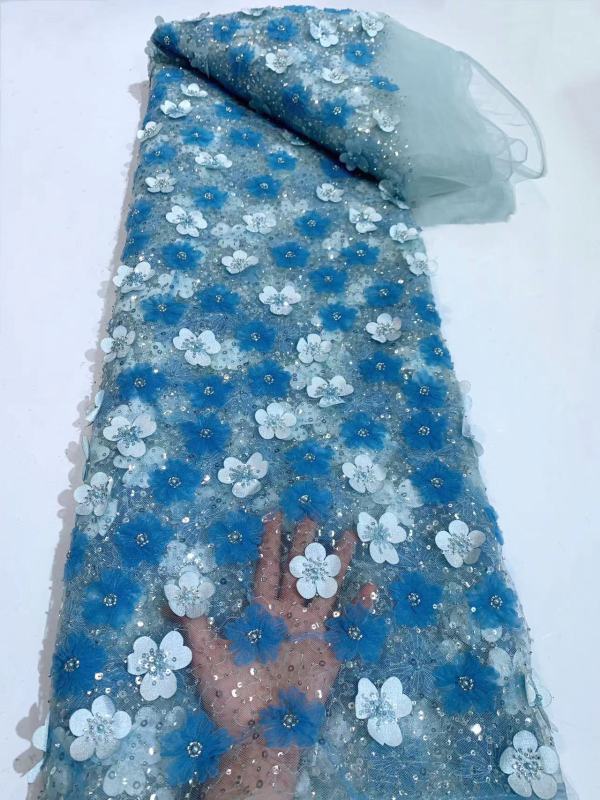 cute liturgical lace fabric net lace with sequin fabric beaded sequin lace with 3d flowers party dress