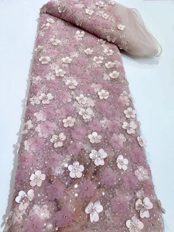 cute liturgical lace fabric net lace with sequin fabric beaded sequin lace with 3d flowers party dress