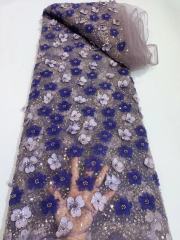 cute liturgical lace fabric net lace with sequin fabric beaded sequin lace with 3d flowers party dress
