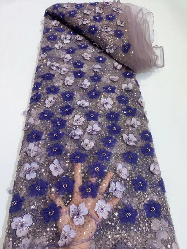 cute liturgical lace fabric net lace with sequin fabric beaded sequin lace with 3d flowers party dress
