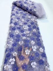 cute liturgical lace fabric net lace with sequin fabric beaded sequin lace with 3d flowers party dress