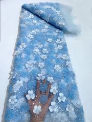 cute liturgical lace fabric net lace with sequin fabric beaded sequin lace with 3d flowers party dress
