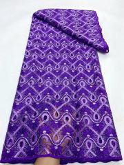 Fashion Guipure Lace Fabric 100% Polyester Guipure Cord Lace Fabric For Women Dress Kaftan