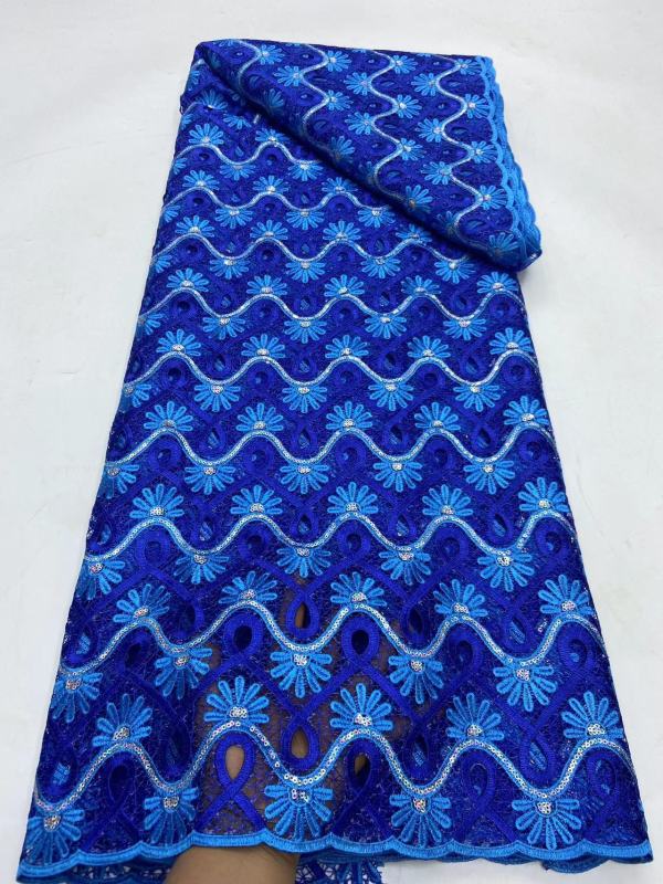 Fashion Guipure Lace Fabric 100% Polyester Guipure Cord Lace Fabric For Women Dress Kaftan