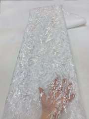 European style sequins embroidered wedding high density lace dress