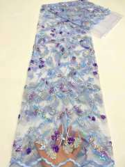 new luxury embroidery lace tablecloth beaded bridal laces with sequins designs fabric