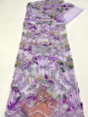 new luxury embroidery lace tablecloth beaded bridal laces with sequins designs fabric