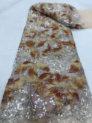 New design lace materials luxury fabric with rare pattern embroidered dress fabrics