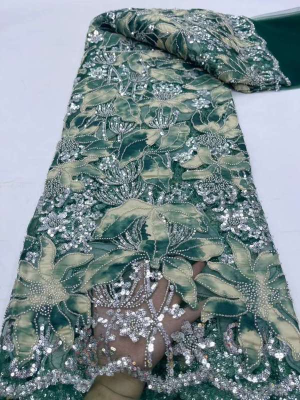New design lace materials luxury fabric with rare pattern embroidered dress fabrics