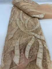 Sequined Mesh Lace Fabric Beads at Reasonable Prices for Queues and Weddings