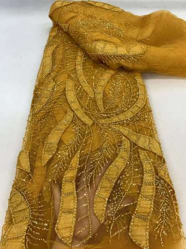 Sequined Mesh Lace Fabric Beads at Reasonable Prices for Queues and Weddings