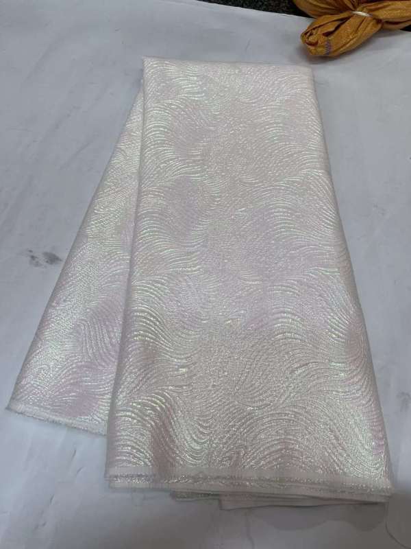 African embroidered lace fabric unique polyester for dresses and parties