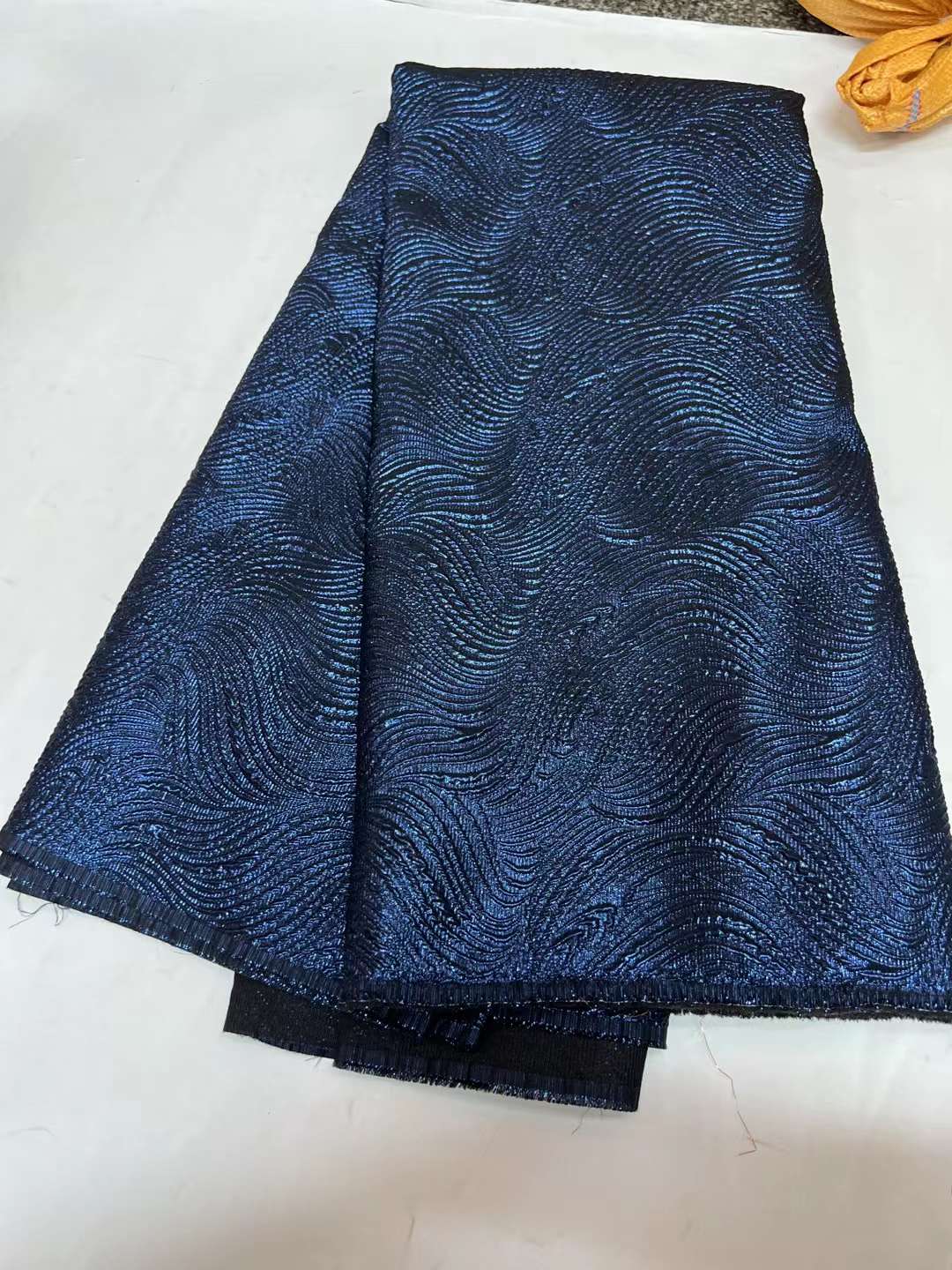 African embroidered lace fabric unique polyester for dresses and parties