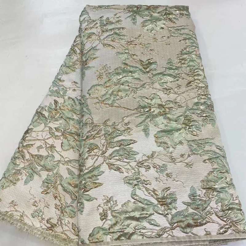 African embroidered lace fabric unique polyester for dresses and parties