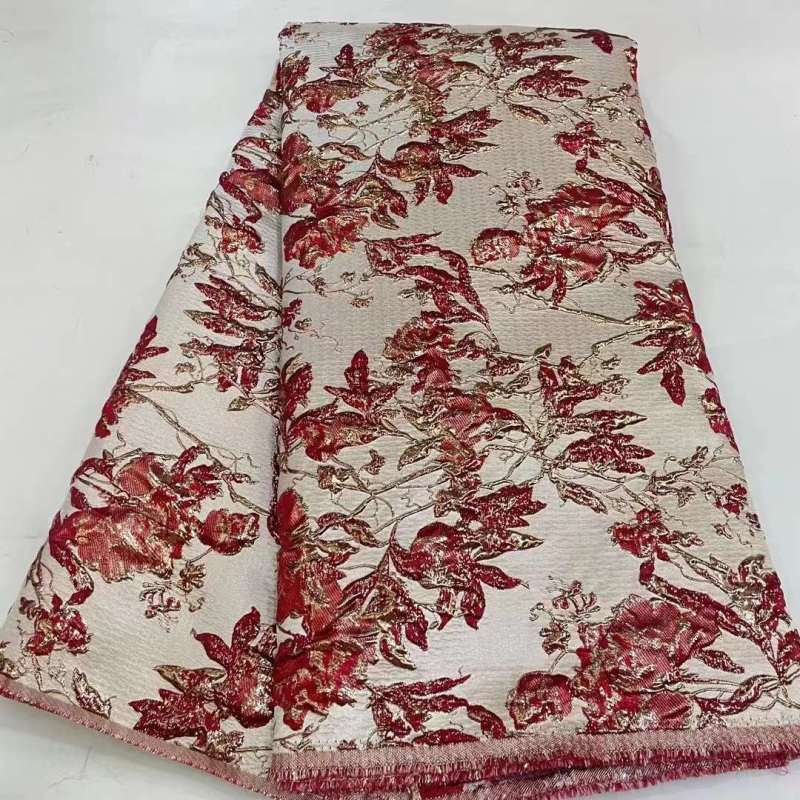 African embroidered lace fabric unique polyester for dresses and parties