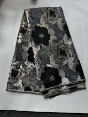 African embroidered lace fabric unique polyester for dresses and parties