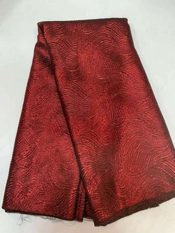 African embroidered lace fabric unique polyester for dresses and parties