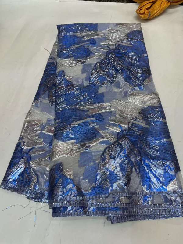 African Lace Fabric Unique Polyester Mesh Wedding Bridal Dress Party