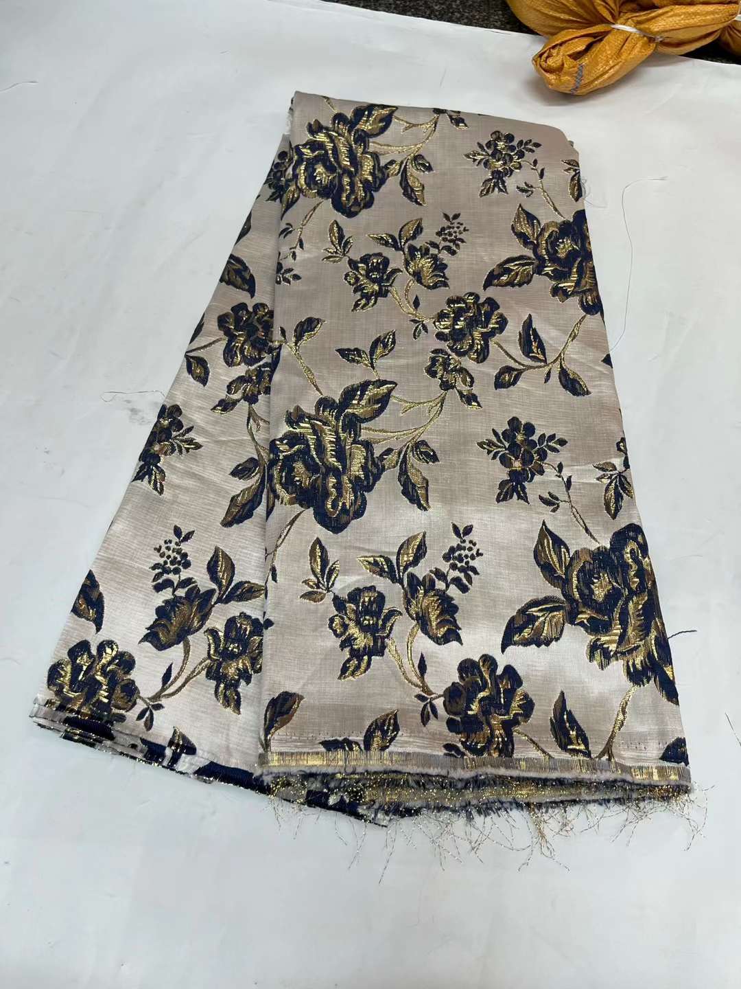 European style sequins embroidered wedding high density lace dress