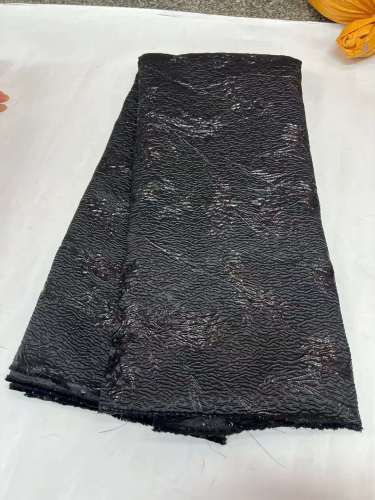Shiny bridal tulle lace with heavy beads and pearls luxury crystal sequins lace for wedding dress