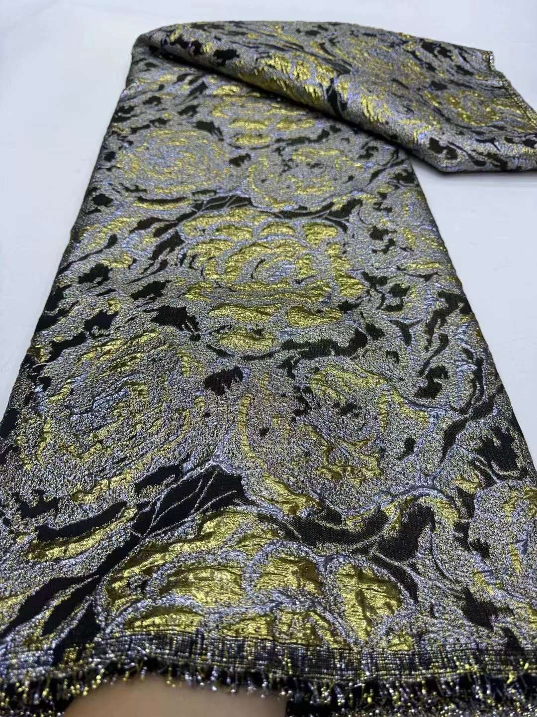 African Lace Fabric Unique Polyester Mesh Wedding Bridal Dress Party