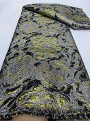 African Lace Fabric Unique Polyester Mesh Wedding Bridal Dress Party