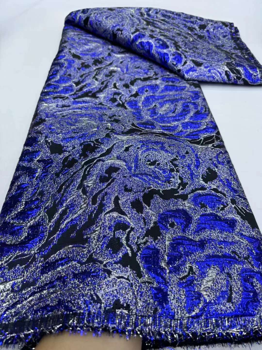 African Lace Fabric Unique Polyester Mesh Wedding Bridal Dress Party