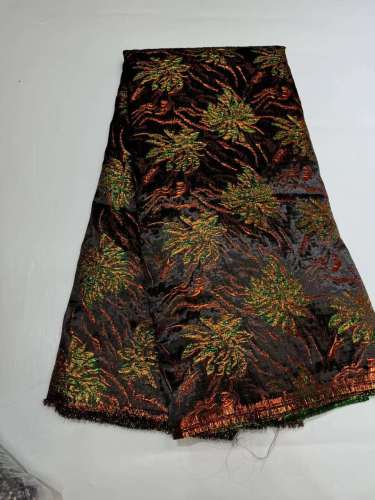 Hot-sale French textiles embroidery with sequin lace fabric suitable for sublimation