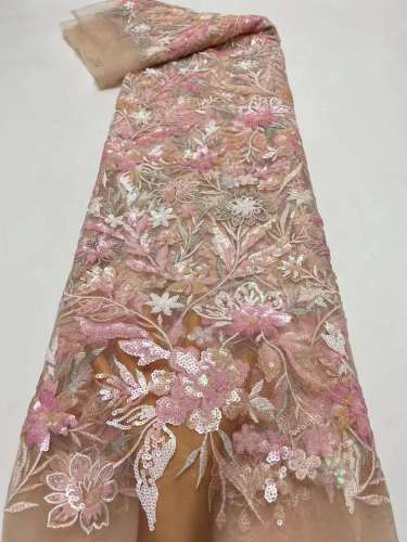 luxury glitter Sequins Best Selling new model African sequins evening dress fdesign abric