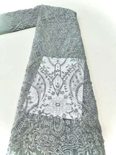 luxury glitter Sequins Best Selling new model African sequins evening dress fdesign abric