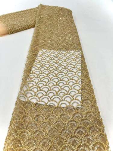 luxury glitter Sequins Best Selling new model African sequins evening dress fdesign abric