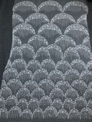 lace fabric Luxury beads sequins bridal dress lace fabric african french lace fabric