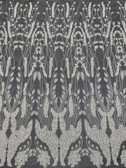2024 Hot Sale White Bridal Tulle Lace Fabric High-end Embroidery Glitter Lace For Wedding Dress