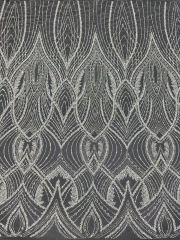 lisami ready for ship heavy machine beans flower fashion design tulle net luxury embroidery lace fabric