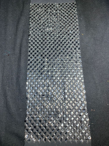 White wedding dress making material beaded sequins african lace fabric