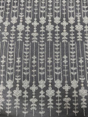wholesale price beaded fabric embroidery lace for wedding dress