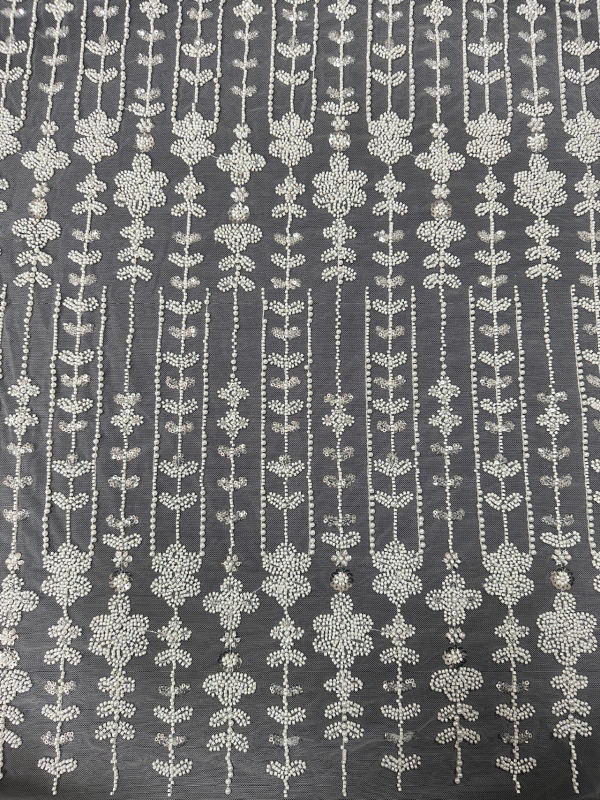 wholesale price beaded fabric embroidery lace for wedding dress