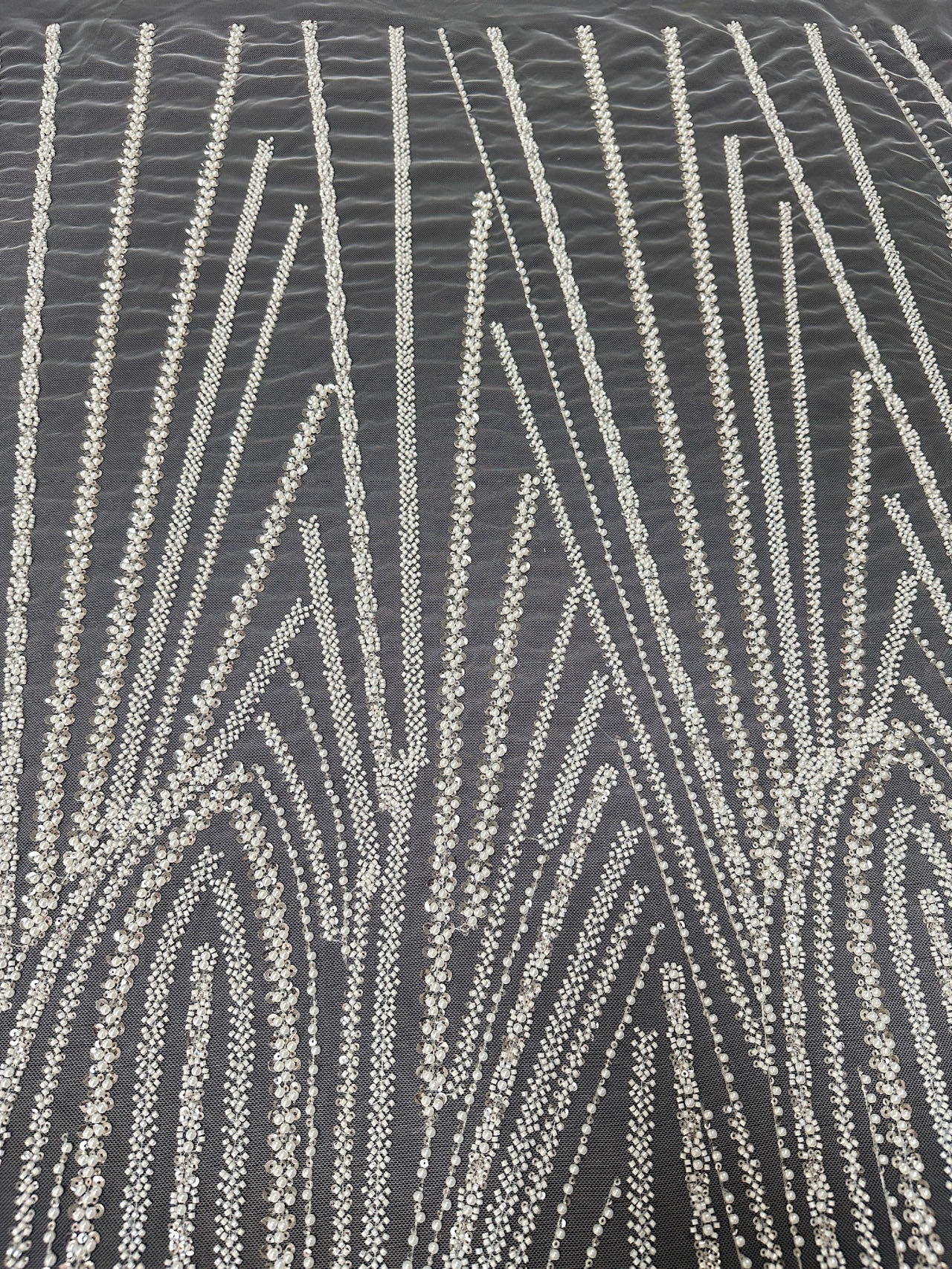 wholesale price beaded fabric embroidery lace for wedding dress