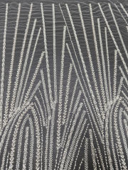 wholesale price beaded fabric embroidery lace for wedding dress
