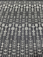 wholesale price beaded fabric embroidery lace for wedding dress