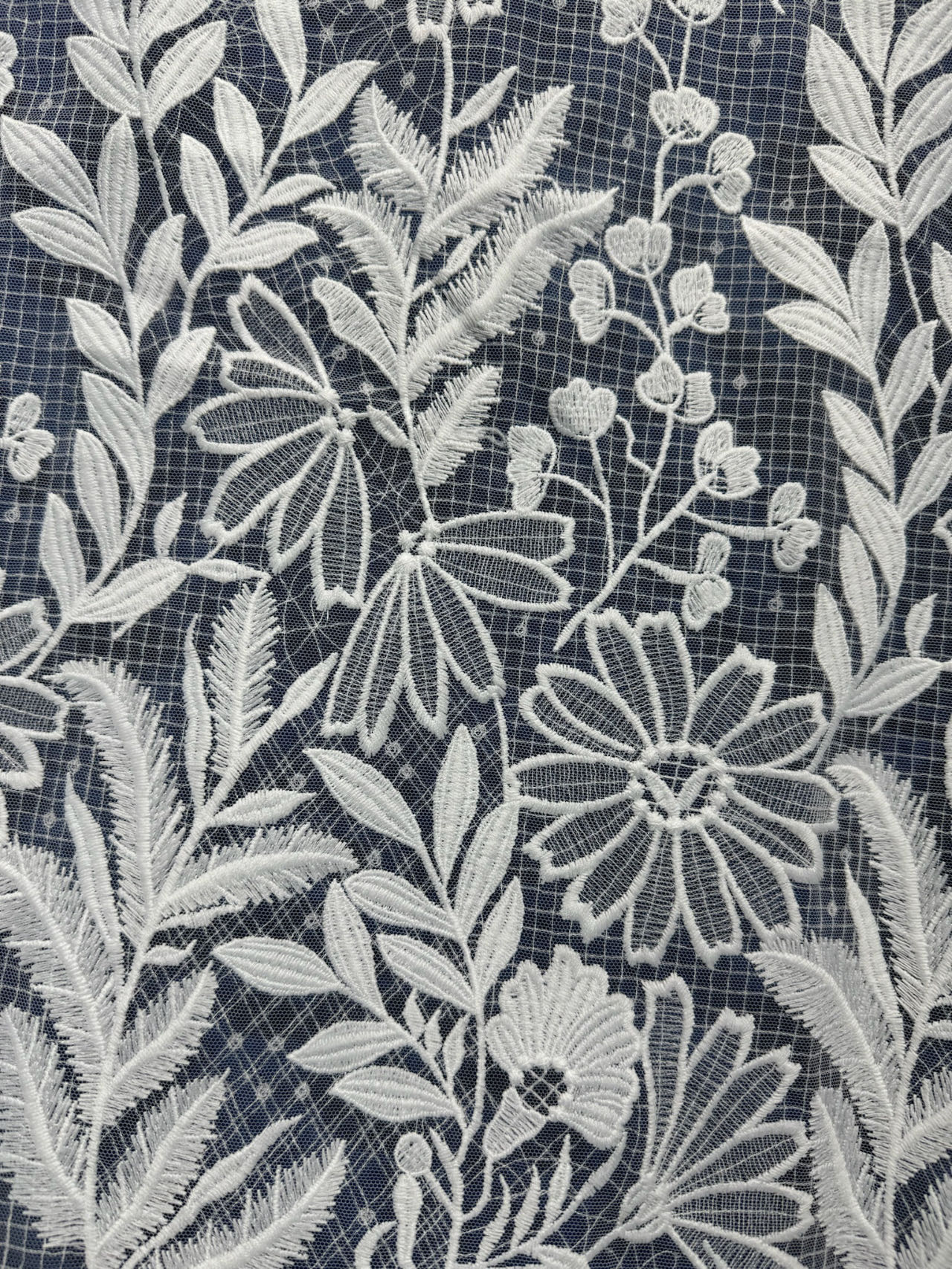 High Quality Embroidery White Lace Fabrics Tulle French Mesh Lace Fabrics For Women Bridal Wedding Dress Garment